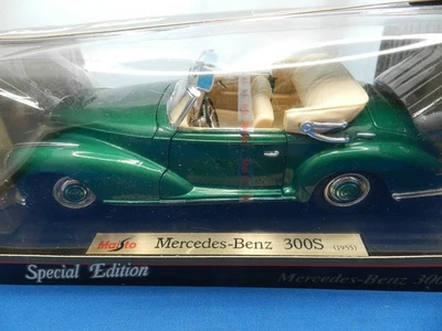 Nuevo Maisto edición especial 1955 Mercedes-Benz 300S Cabriolet escala 1:18 verde Foto 1 de 4