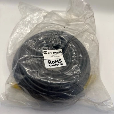 pro-SIGNAL RG-59/U Phono RCA Cable 66ft PSG00566 Coaxial RoHS - Image 1 of 4