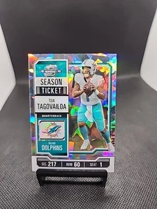 TUA TAGOVAILOA 2023 CONTENDERS OPTIC SEASON TICKET CRACKED ICE /22 Q2470 - Picture 1 of 2