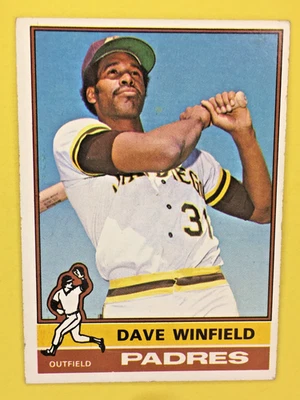 1976 Topps Baseball Dave Winfield Card # 160 San Diego Padres Hall Of Fame OF - Image 1 of 4