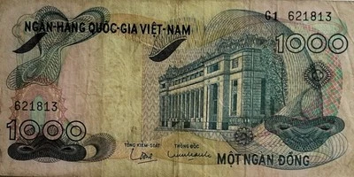 Vietnam 1969 1000 Dong Note G1 621813 - Image 1 of 2