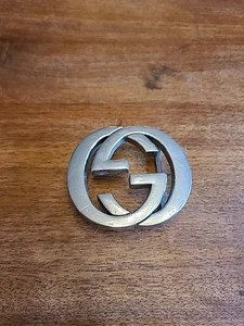 Gucci GG hebilla cromada plateada solamente - Imagen 1 de 9