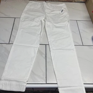 PANTALONES PIXIE ANTIGUOS AZUL MARINO PARA MUJER DE TIRO ALTO BLANCOS TALLA 8 Nuevos con Etiqueta Regular - Imagen 1 de 7