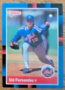 Tarjeta de béisbol Donruss 1988 Sid Fernandez New York Mets #118 - Imagen 1 de 2