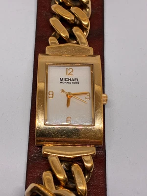 Working Ladies Gold Michael Kors MK-4004 Quartz Watch  AC - image 1 of 4