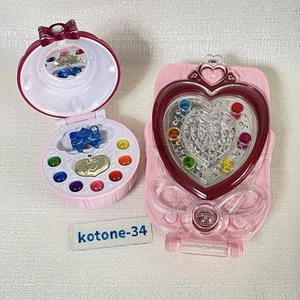 Bandai Glitter Force Smile Pact & Pretty change mirror Junk Set Cure Decor - Picture 1 of 7