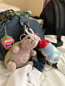 Jellycat Timmy Turtle Bag Charm Keychain Plush Soft Toy Gift Authentic NWT - Picture 1 of 5