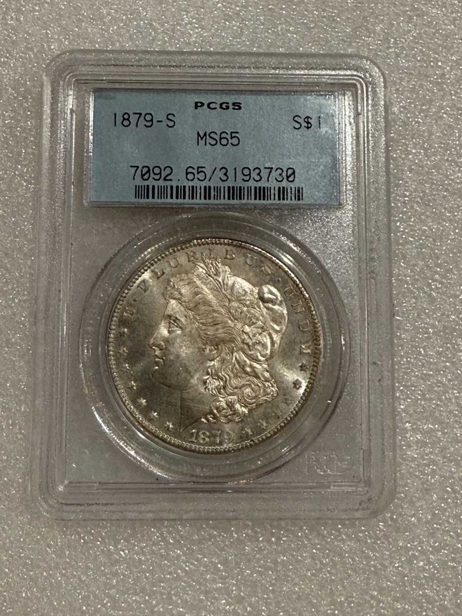 1879-S モルガンダラー銀貨・ドル MS65 PCGS認証 アメリカ 065 1879-S