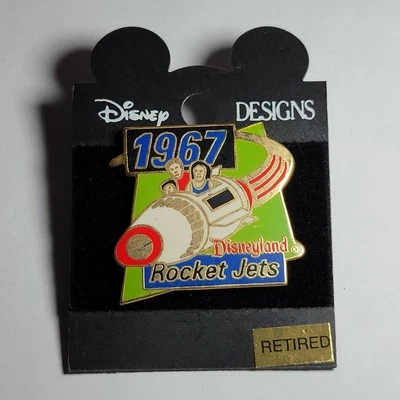 Винтажная булавка Disney 1990-е серия DL Attraction Rocket Jets PA - Изображение 1 из 2