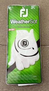 Guante de golf FootJoy WeatherSof para hombre, blanco, mediano/grande, usado en la mano derecha - Imagen 1 de 3