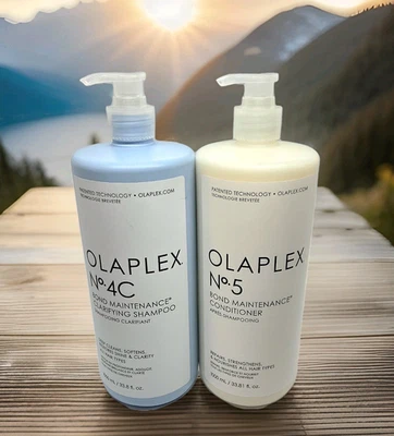 OLAPLEX - No.4C & No.5 (2000ml) CLARIYING SHAMPOO & CONDITIONER  SET -FREE P & P - Image 1 of 4