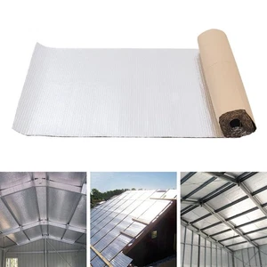 Self Adhesive Double Aluminium Bubble Foil Insulation Shed Commercial Roof Shed - Picture 1 of 29
