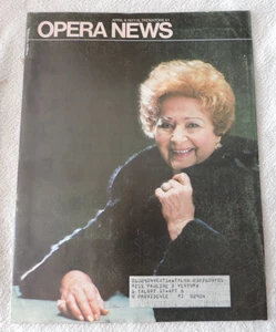 OPERA NEWS MAGAZINE ZINKA MILANOV APRIL 9 1977 IL TROVATORE - Picture 1 of 1
