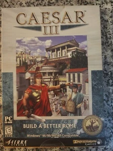 Caesar 3 III PC Game Rome Sierra 1998  Strategy BIG THIN BOX. GREAT CONDITION. - Picture 1 of 2