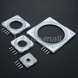 Steel Square Lazy Susan 360°Rotating Rolling Bearing Turntable Swivel Plate Set - Picture 1 of 8