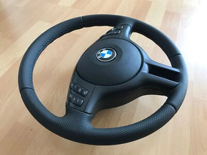 Original SPORT Lederlenkrad Lenkrad BMW E38 E39 E46 E53 Neu Leder OHNE TAUSCH - Bild 1 von 19