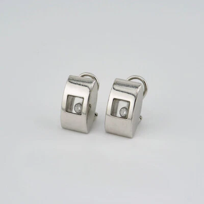 Chopard Happy Diamonds Ohrclips mit 0,11ct FC Brillant in 750/18K Weißgold - Bild 1 von 4