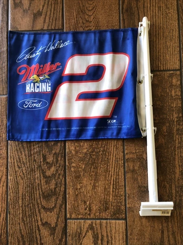 NEW NASCAR CAR FLAG #2 Rusty Wallace Ford Miller Cover
