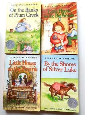 4 x LITTLE HOUSE ON THE PRAIRIE Series  by LAURA INGALLS WILDER  - NEW/ NEAR NEW - Image 1 of 4