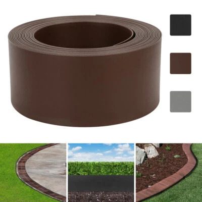 Rasenkante Teiche Flexibel Beetumrandung Wurzelsperre Mähkante Beeteinfassung - Bild 1 von 4