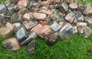 Polished Rhodonite Tumblers/Tumbled stones from Pakistan 800g Crystal healing - Picture 1 of 5