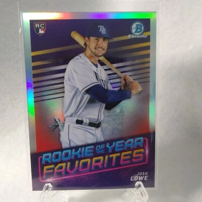 Josh Lowe, 2022 Bowman Rookie of the Year Favorites Insert #ROYF-11, Rays, RC - Image 1 of 2
