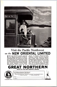 PRINT AD 1928 Great Northern Railway Pacific Northwest New Oriental Limited - Picture 1 of 3