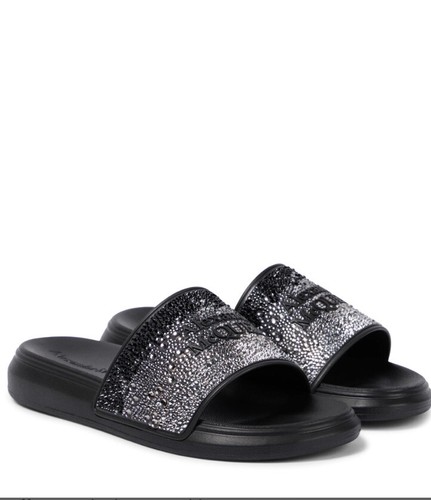 Alexander McQueen diapositive di cristallo $ 690 taglia 6 5