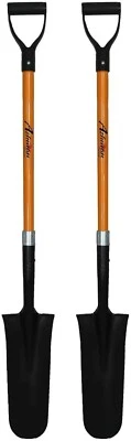 2 PK 48" Drain Spade 16" Metal Blade And D Handle Grip - Premium Quality - Image 1 of 4