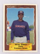 1990 Greensboro Hornets-ProCards Baseball Card-Rafael Quirico