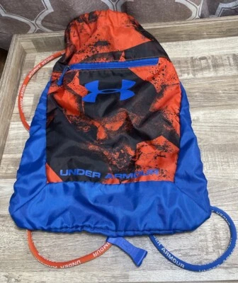 ПОД ARMOUR МЕШОК ШНУРОК 1239375-471 СИНИЙ/ОРАНЖЕВЫЙ УНИСЕКС СРЕДНИЙ - Изображение 1 из 4