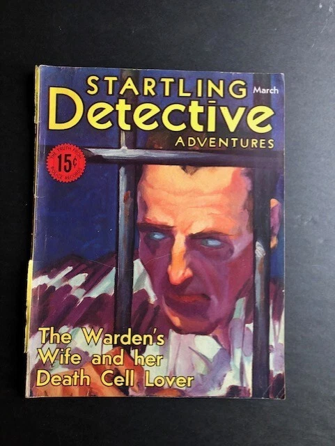 STARTLING DETECTIVE ADVENTURES Magazine Vintage March 1933 Crime Pennsylvania Foto 1 de 4