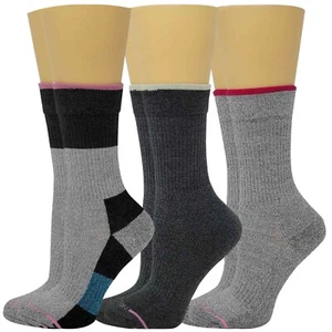 Dr. Motion Women Outdoor Half-Cushion Compression Crew Socks (3 Pairs) - Picture 1 of 11