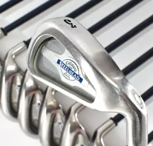 10p Callaway X-14 Steelhead 3-4-5-6-7-8-9-P-A-SW RH Golf Iron Set S Stiff JV X14 - Picture 1 of 22
