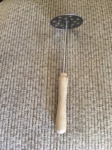 Vintage 9 1/2” Wood Handle Masher - Picture 1 of 5