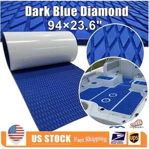 Kayak Jet-Ski Paddle Pad Blue Diamond EVA Foam Boat Decking Pontoon Non-Slip Mat - Picture 1 of 18