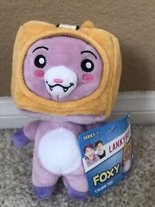 Lankybox FOXY 7" Lanky Box Stuffed Animal Plush Fox Figure Series 1 YouTube 2022