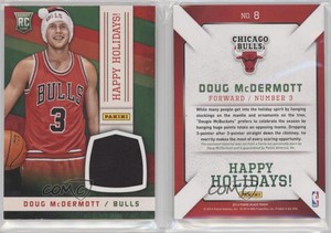 2014 Black Friday Happy Holidays Santa Hat Relics Doug McDermott #8 Rookie RC