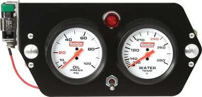 Quickcar Racing Products White Face Gauge Panel Assembly P/N 61-6005 - Image 1 of 2