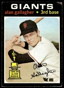 1971 Topps Baseball Card Alan Gallagher San Francisco Giants #224