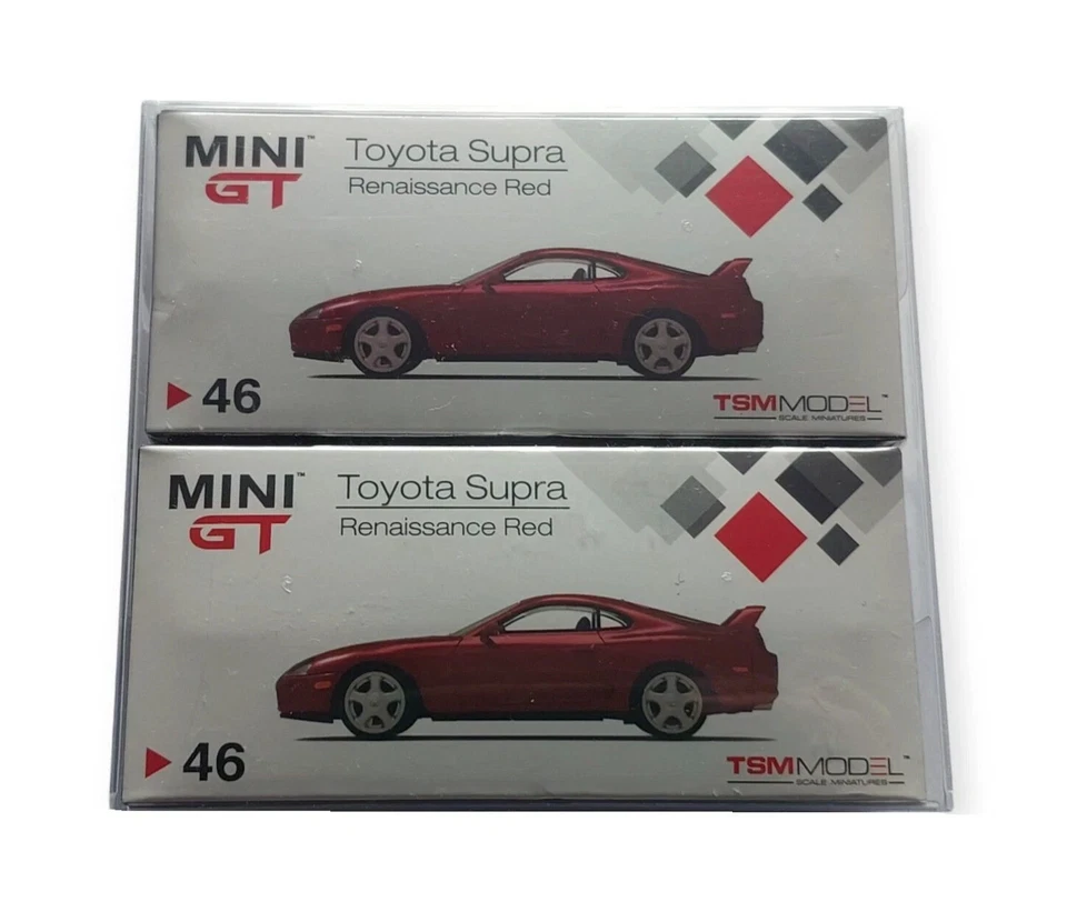 Lot of TSM Mini GT 46 Toyota Supra Renaissance Red Collection 1:64 - Image 1 of 1