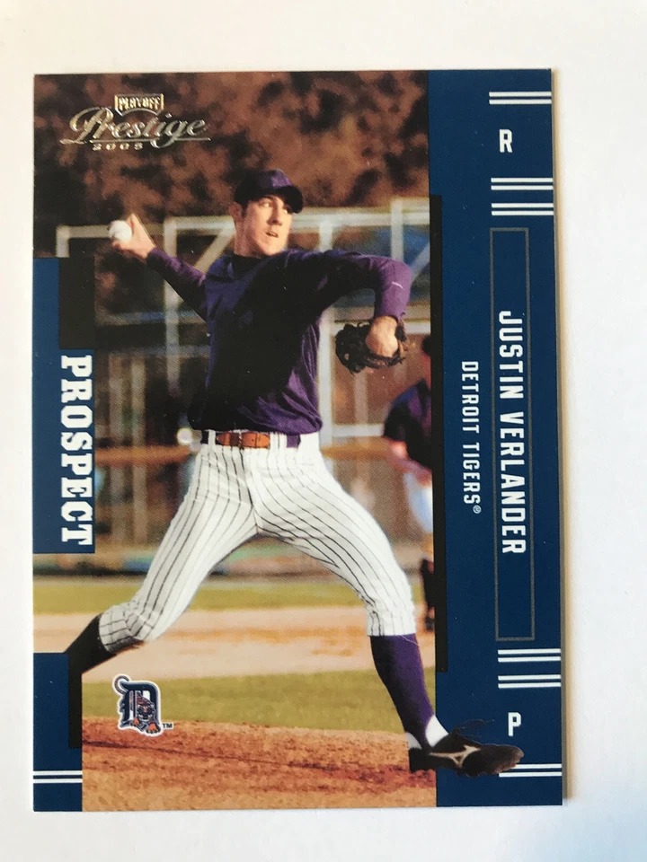 Tarjeta Justin Verlander 2005 Playoff Prestige Prospect #151 Detroit Tigers  Foto 1 de 4