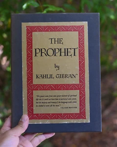 1976 The Prophet Kahlil Gibran Hardcover  Slipcase De Luxe Edition 20 Print - Picture 1 of 9