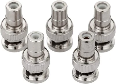 RCA Female Jack to BNC Male Plug Connector Adapter - (1 PACK of 5) - Image 1 of 4