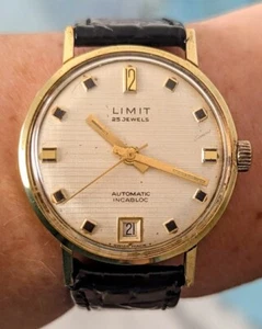 Gents 1960s Swiss GP Limit 17 Jewels Felsa 4007N Date Automatic Watch Serviced - Picture 1 of 7
