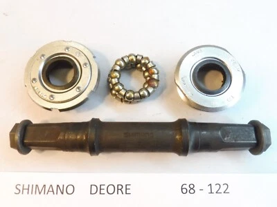 Shimano  Deore ( MT60 ) 68 - 122 British thread   bottom bracket / NOS L'eroica - Image 1 of 4