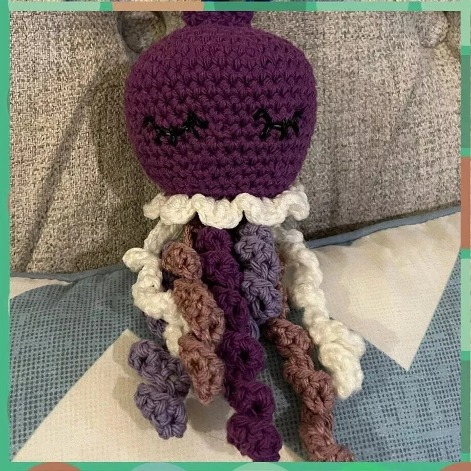 Вязание крючком осьминога Детские погремушки - Изображение 1 из 1