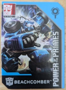 TARJETA BBEACHCOMBER HASBRO TRANSFORMERS GENERATION POWER OF THE PRIMES - Imagen 1 de 1