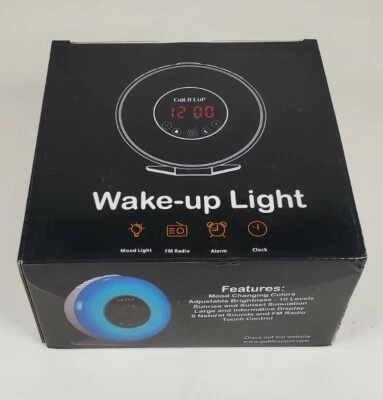 Go Life Up Alarm Clock w/ Changing Mood Lights & Natural Sounds GoLifeUp NIB - Image 1 of 4