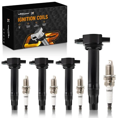 4X Ignition Coil & 4X Spark Plugs For Dodge Caliber L4 2.4L 2007-2012 UF557 2271 - Image 1 of 4